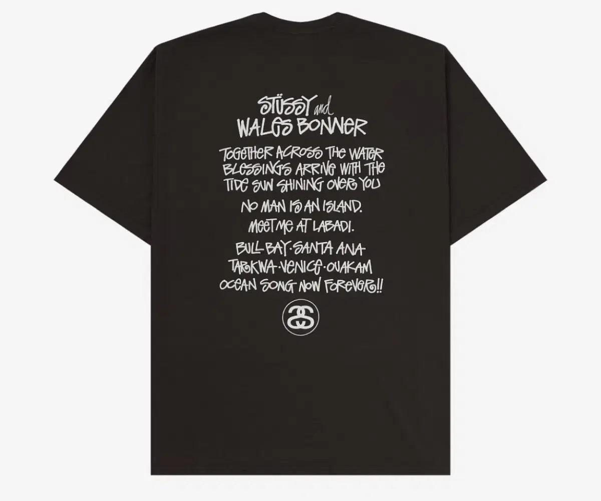 Stussy x Wales Bonner Ocean Song T-Shirt | 브랜드 중고거래 플랫폼